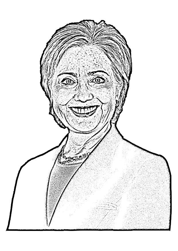 hillary clinton Målarbild hillary clinton