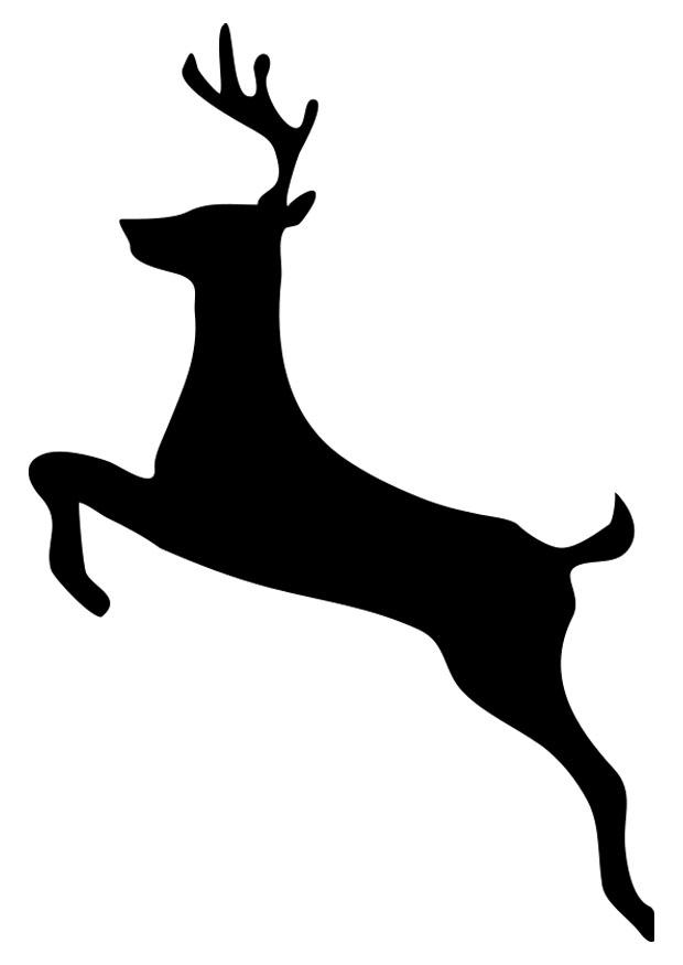 hjort Målarbild hjort