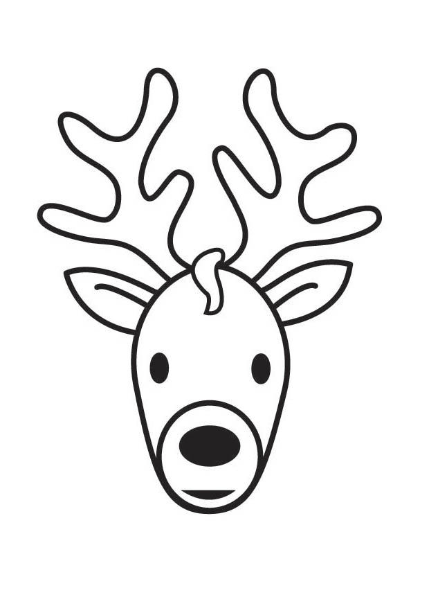 Målarbild hjorthuvud