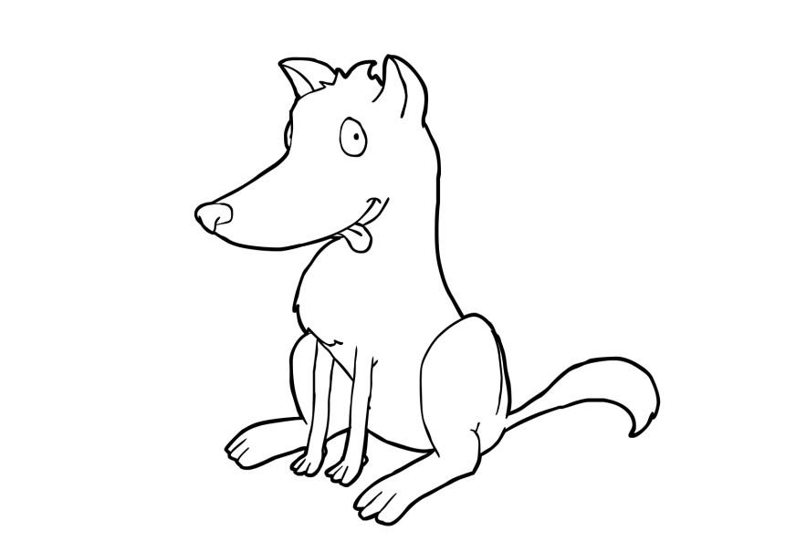hund Målarbild hund