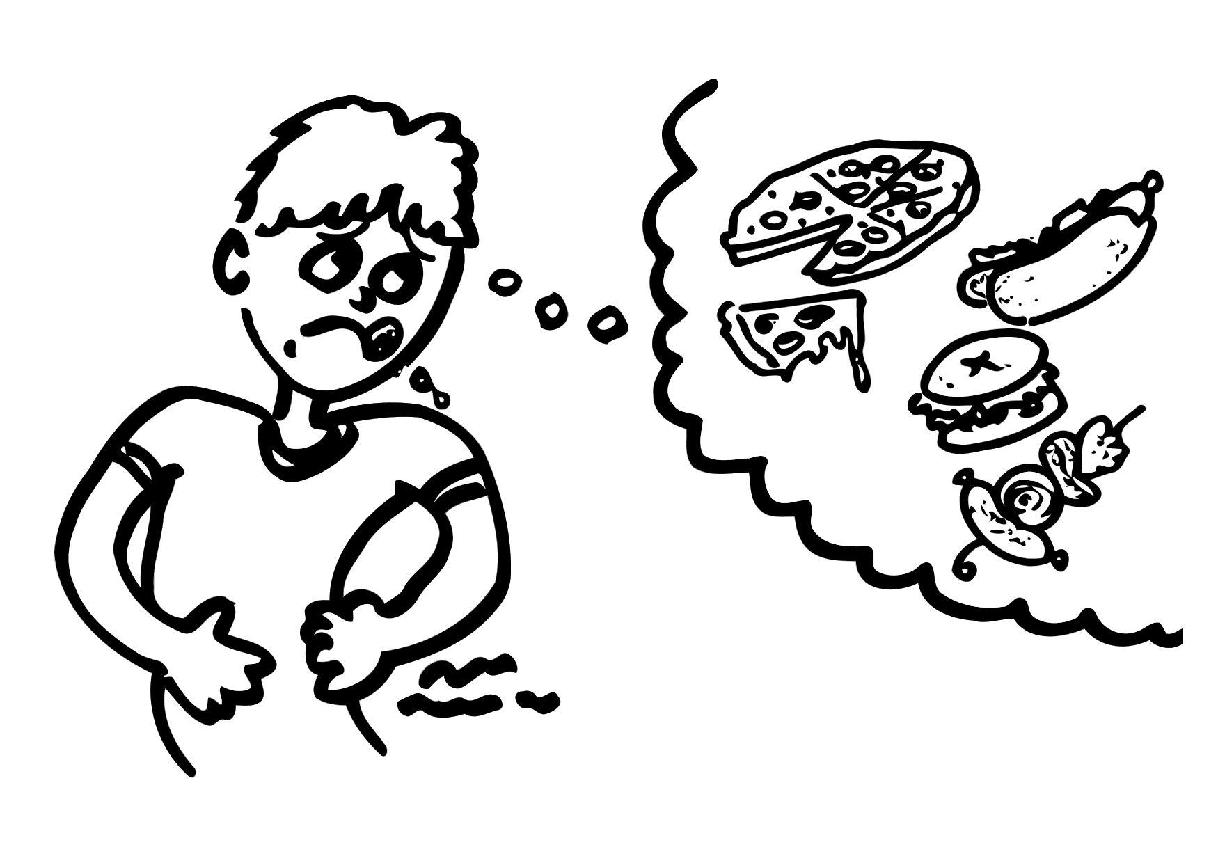 Målarbild hunger