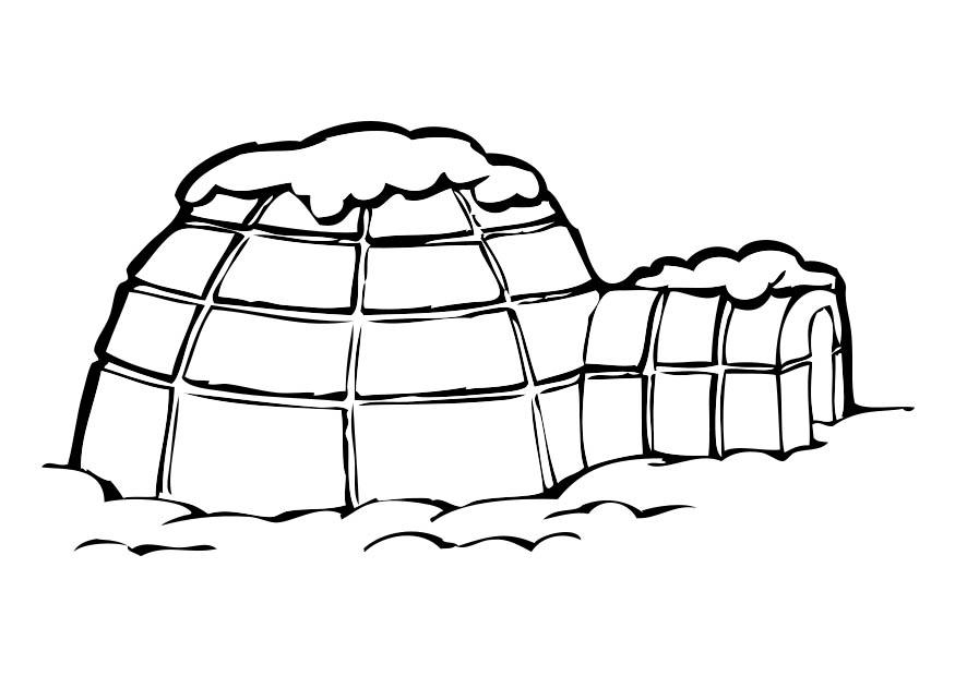 igloo Målarbild igloo