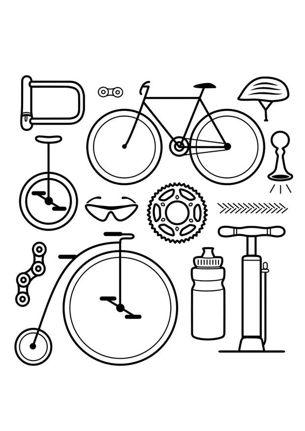 ikoner - cykel Målarbild ikoner - cykel