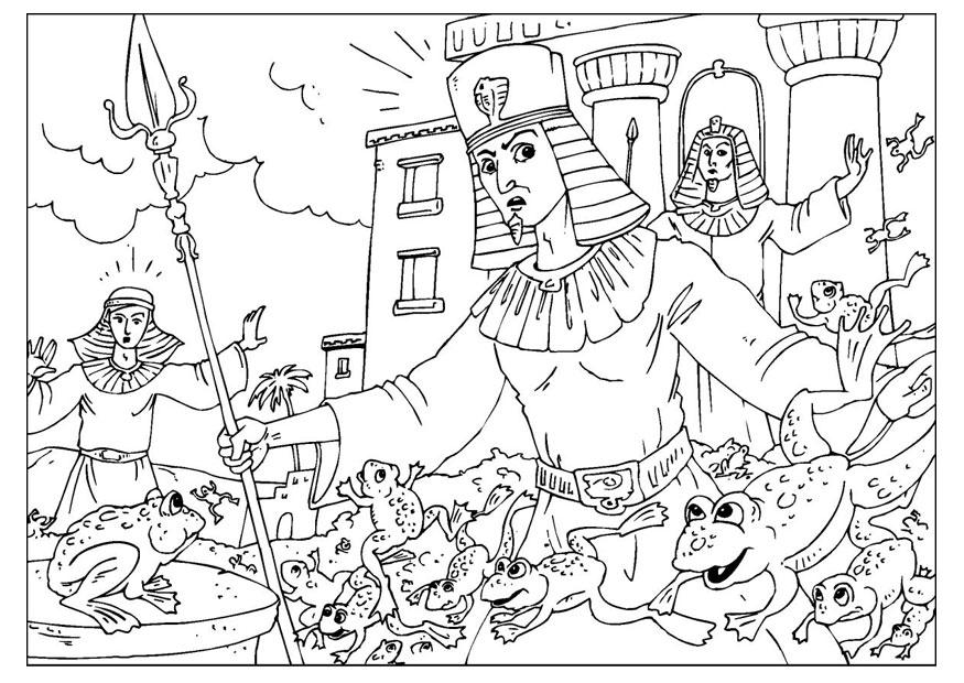 Målarbild invasion av grodor