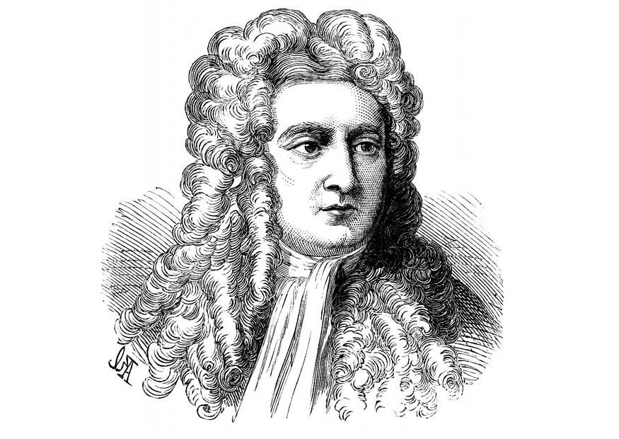 isaac newton Målarbild isaac newton