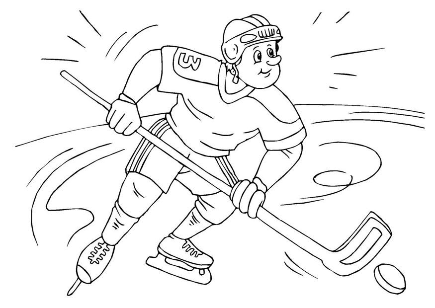 ishockey Målarbild ishockey