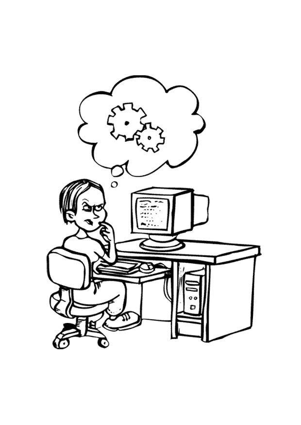 it-tekniker Målarbild it-tekniker