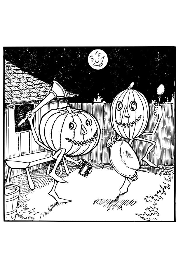 jack o lyktans dans Målarbild jack o lyktans dans