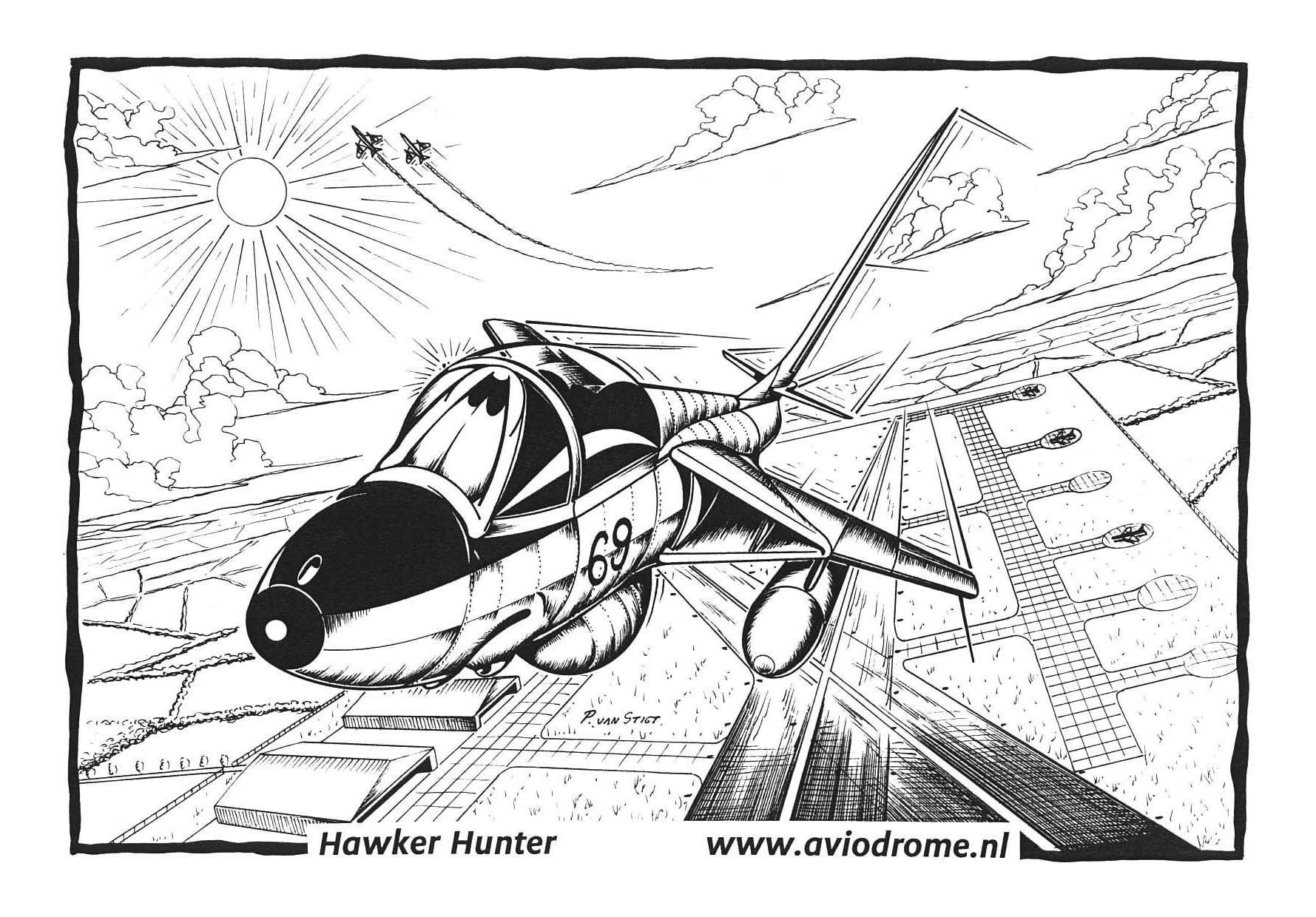 jaktflygplan Målarbild jaktflygplan