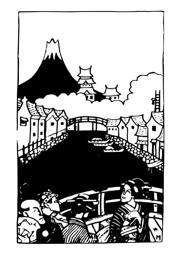 japan Målarbild japan