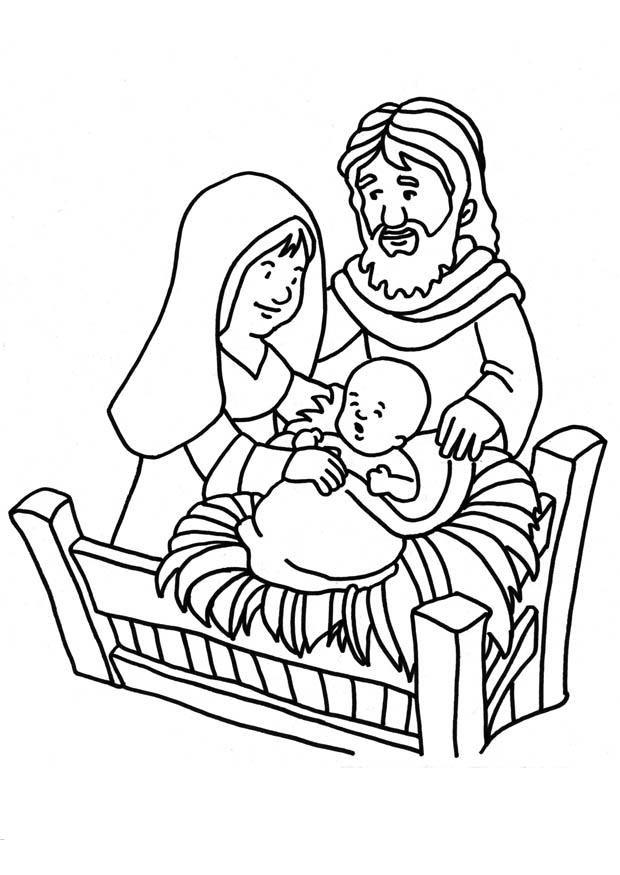 Målarbild jesu fA¶delse