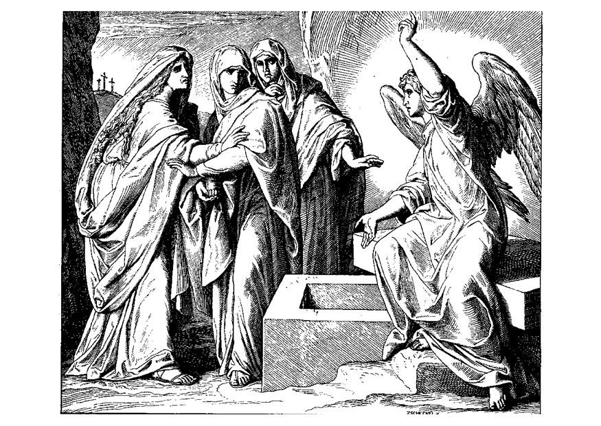 Målarbild jesus uppstA¥ndelse