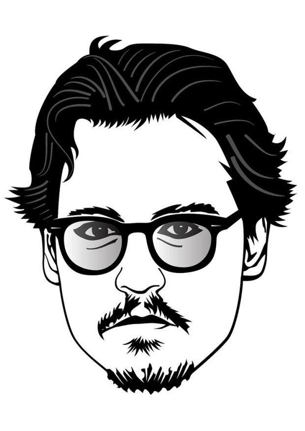 johnny depp Målarbild johnny depp