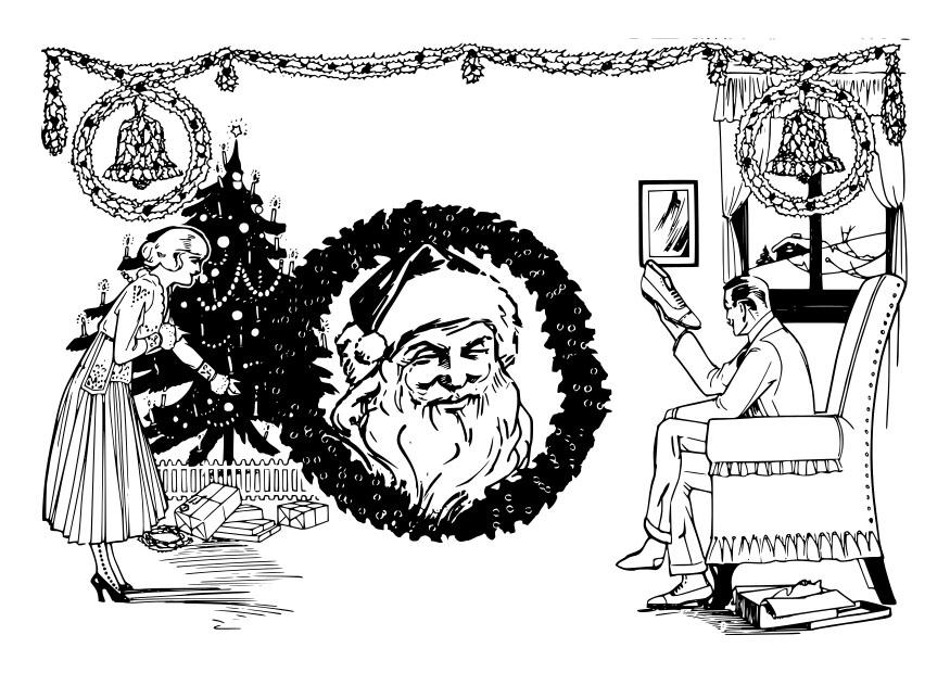 jul Målarbild jul