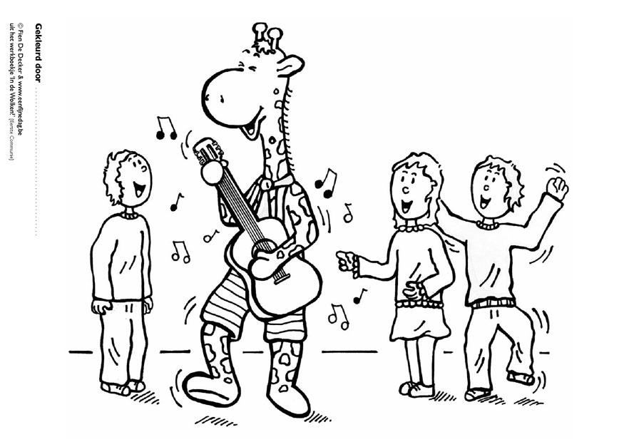 jules spelar musik med sina vA¤nner Målarbild jules spelar musik med sina vA¤nner
