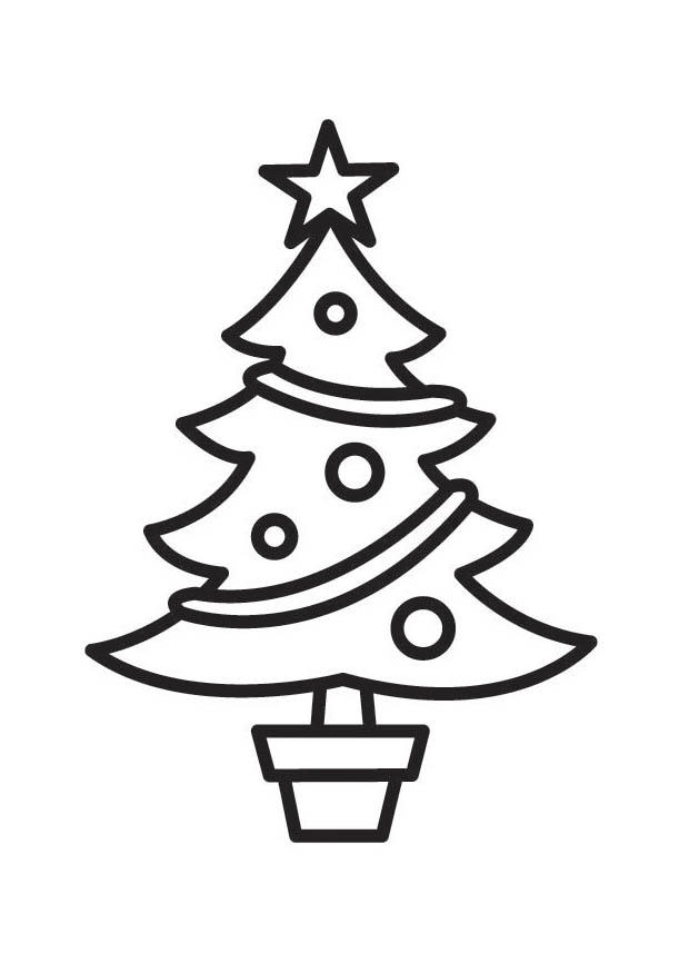 Målarbild julgran