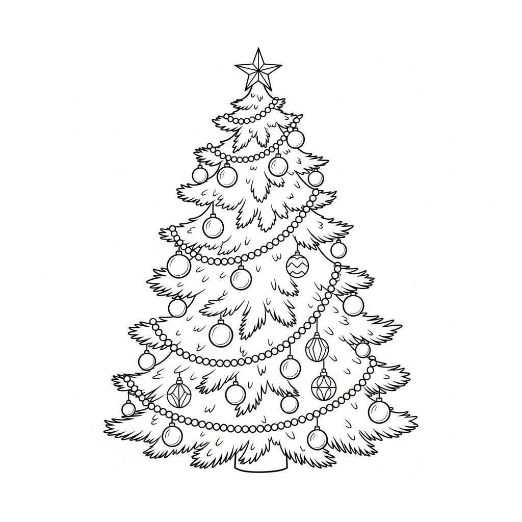 julgran Målarbild julgran