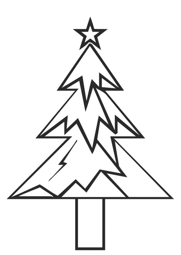 julgran med julstjA¤rna Målarbild julgran med julstjA¤rna