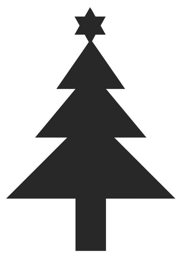 julgran med stjA¤rna Målarbild julgran med stjA¤rna
