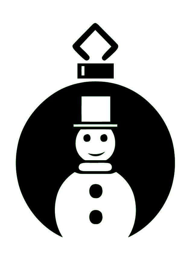 julgranskula Målarbild julgranskula