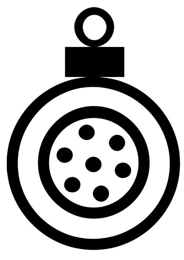 julgranskula Målarbild julgranskula