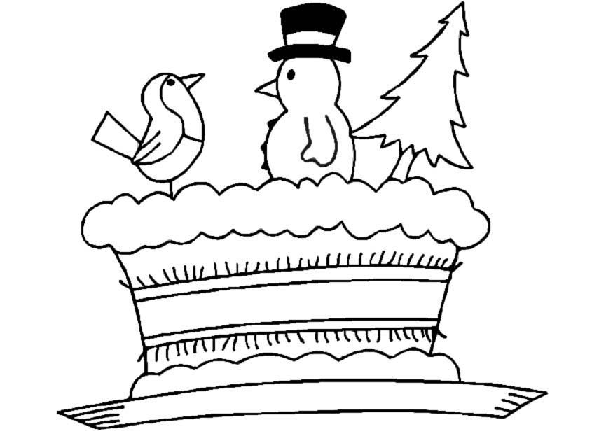 julkaka Målarbild julkaka