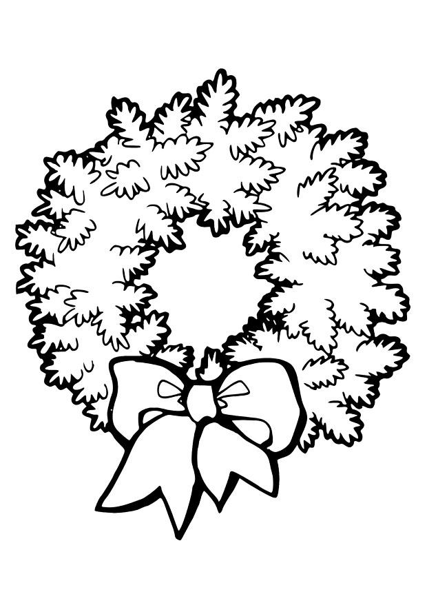 julkrans Målarbild julkrans