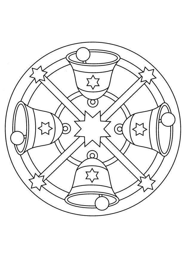julmandala Målarbild julmandala