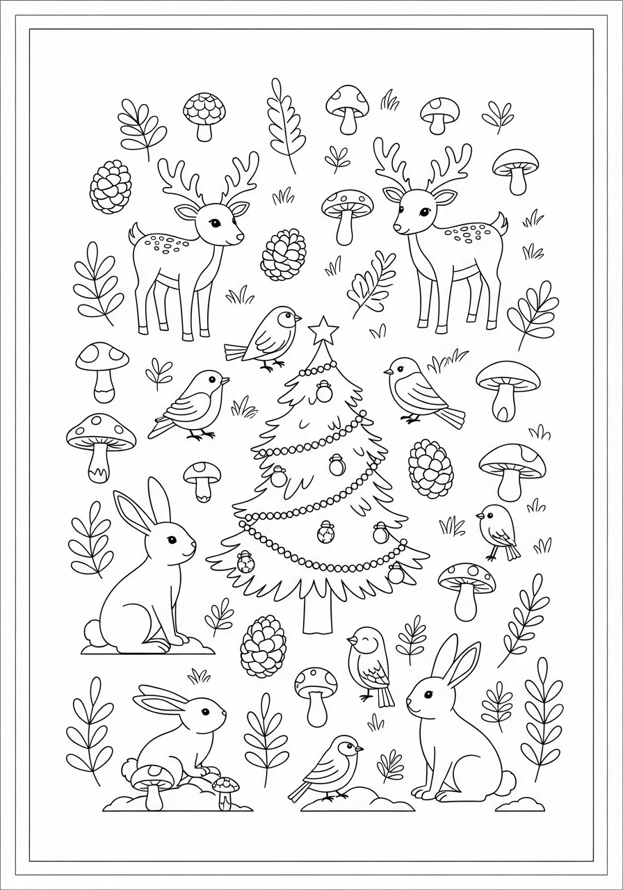julscen Målarbild julscen