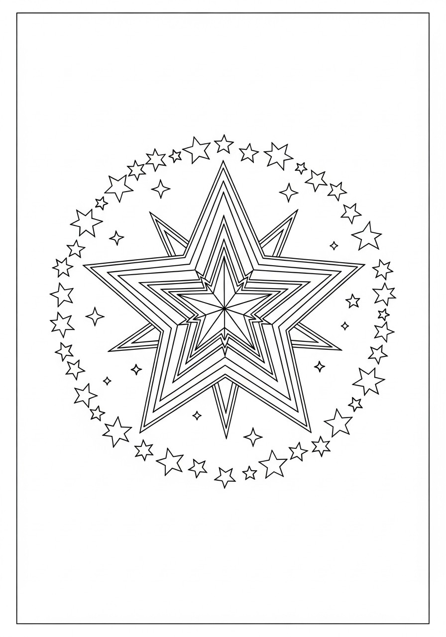julstjA¤rna Målarbild julstjA¤rna