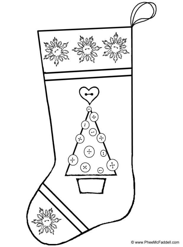 julstrumpa Målarbild julstrumpa