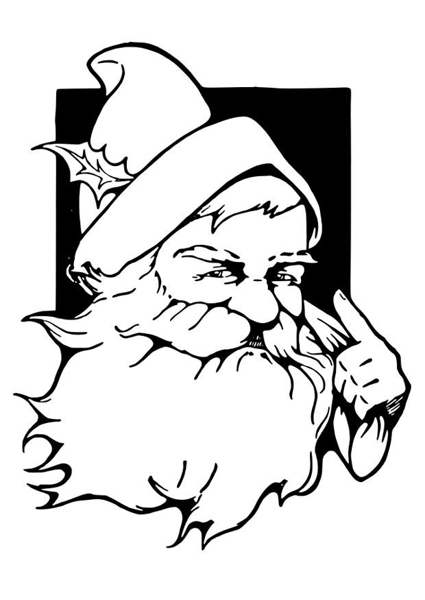 jultomte Målarbild jultomte