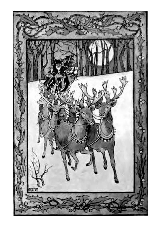 jultomten Målarbild jultomten
