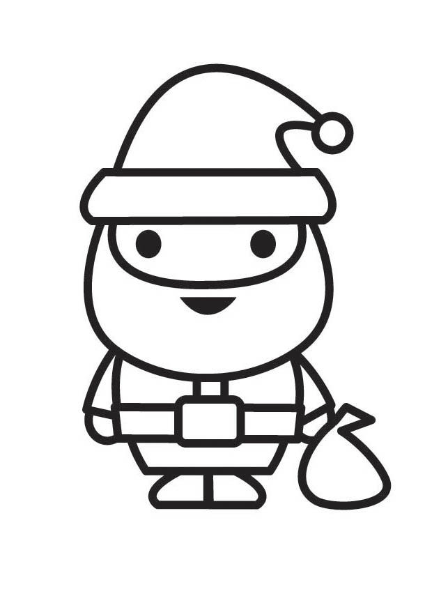 Målarbild jultomten