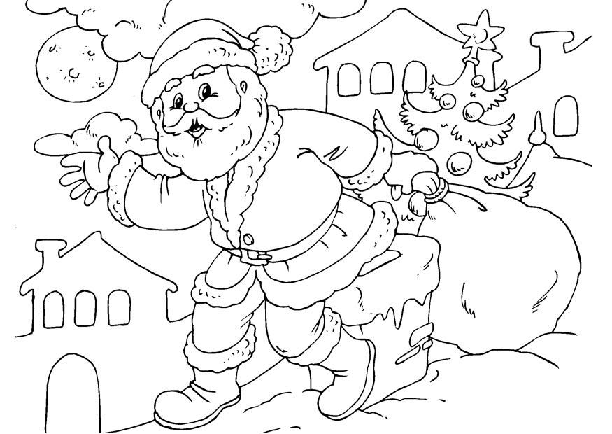 jultomten Målarbild jultomten
