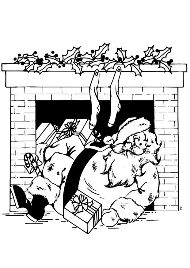 jultomten i A¶ppen spis Målarbild jultomten i A¶ppen spis