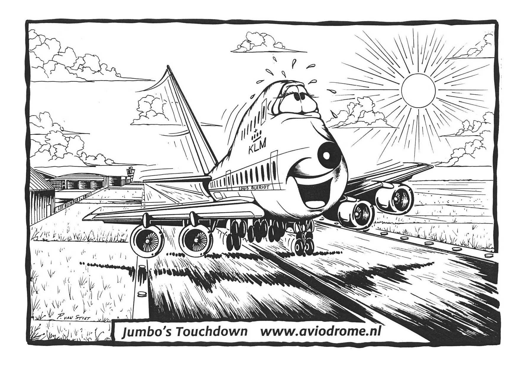 jumbojet Målarbild jumbojet
