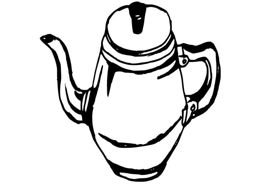 kaffekanna Målarbild kaffekanna