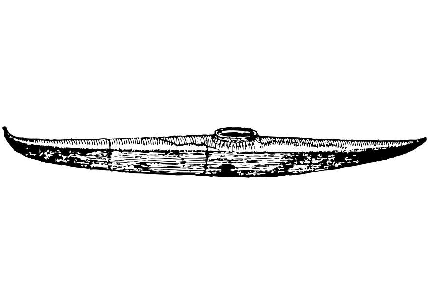 kajak Målarbild kajak