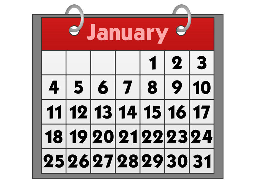 kalender - januari bild kalender - januari