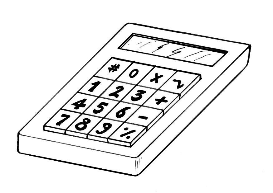 kalkylator Målarbild kalkylator