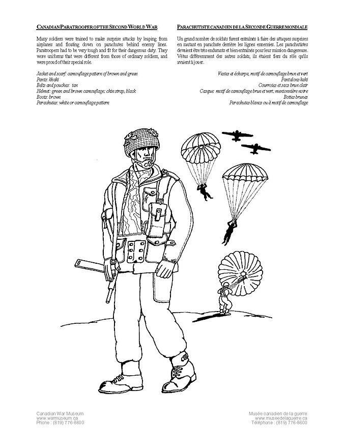 kanadensisk fallskA¤rmsjA¤gare Målarbild kanadensisk fallskA¤rmsjA¤gare
