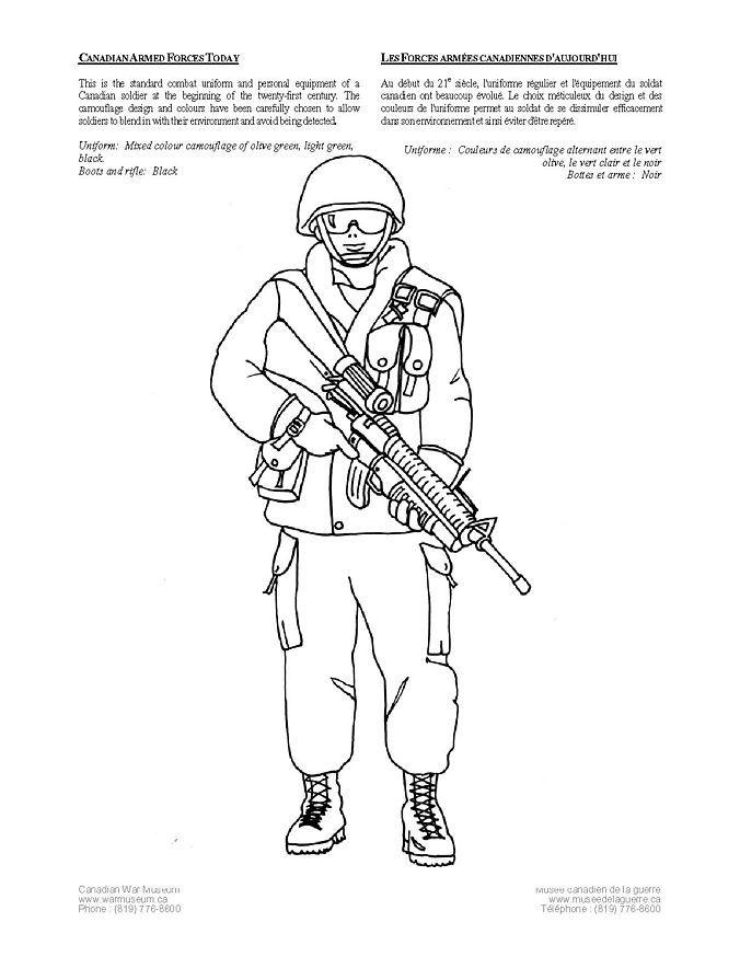 kanadensisk soldat idag Målarbild kanadensisk soldat idag