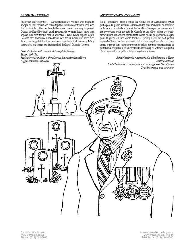 kanadensisk veteran Målarbild kanadensisk veteran