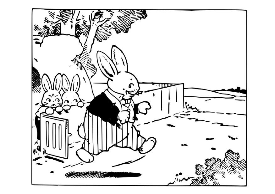 kaninfar Målarbild kaninfar
