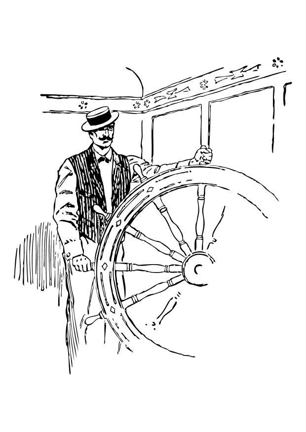 kapten Målarbild kapten