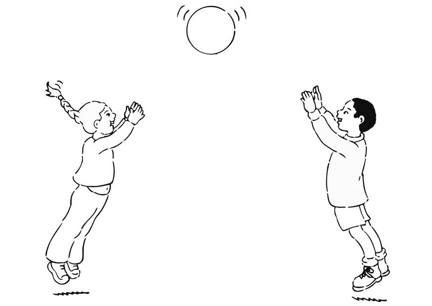 kasta boll Målarbild kasta boll