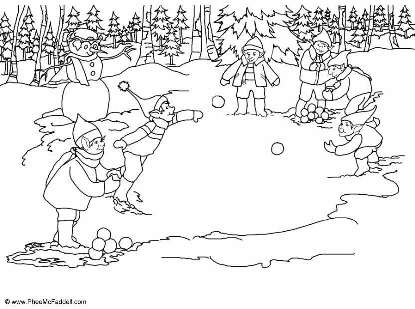 kasta snA¶boll Målarbild kasta snA¶boll
