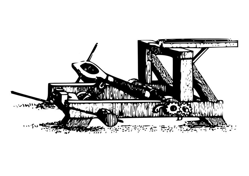 katapult Målarbild katapult
