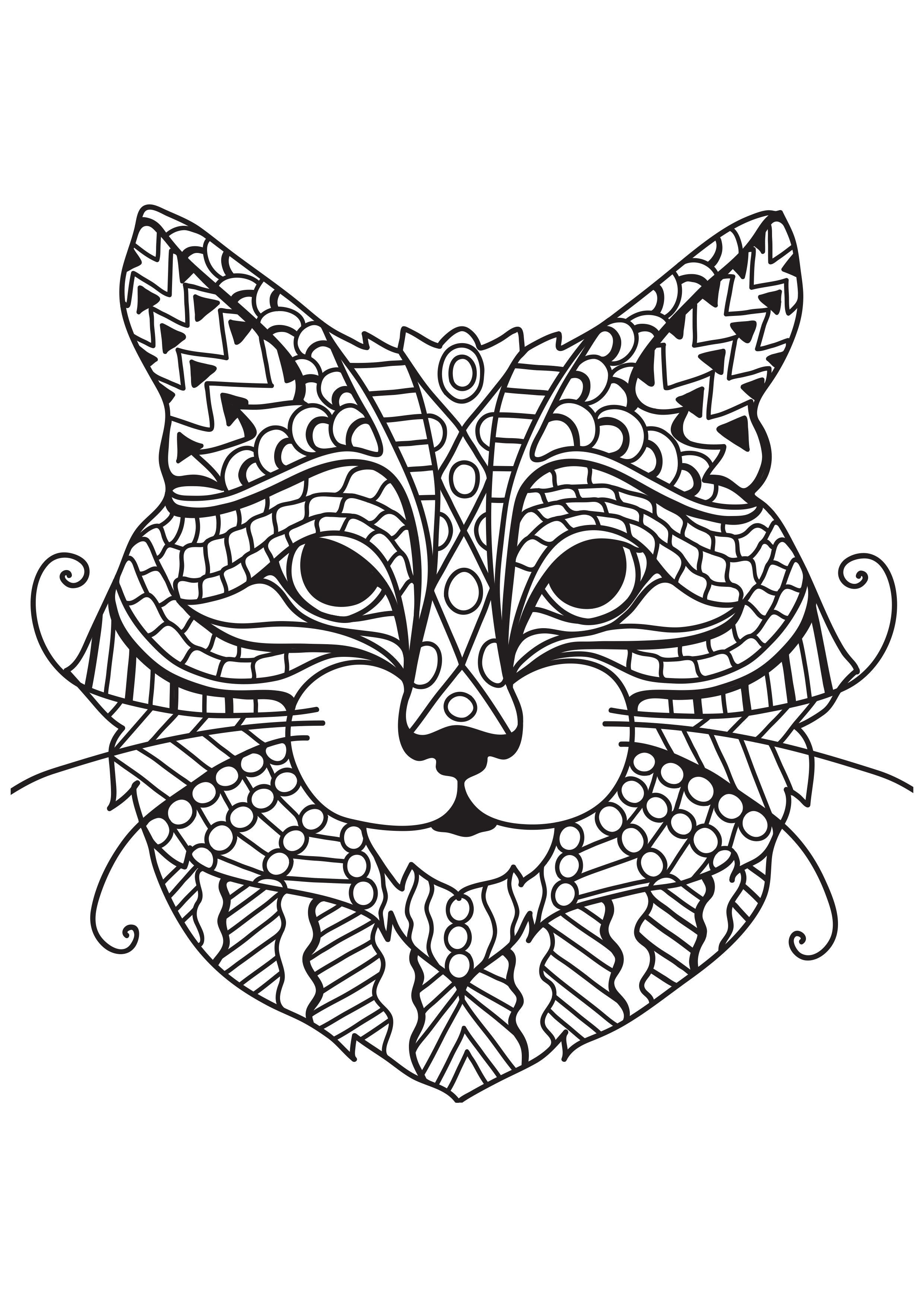 katt med morrhA¥r Målarbild katt med morrhA¥r
